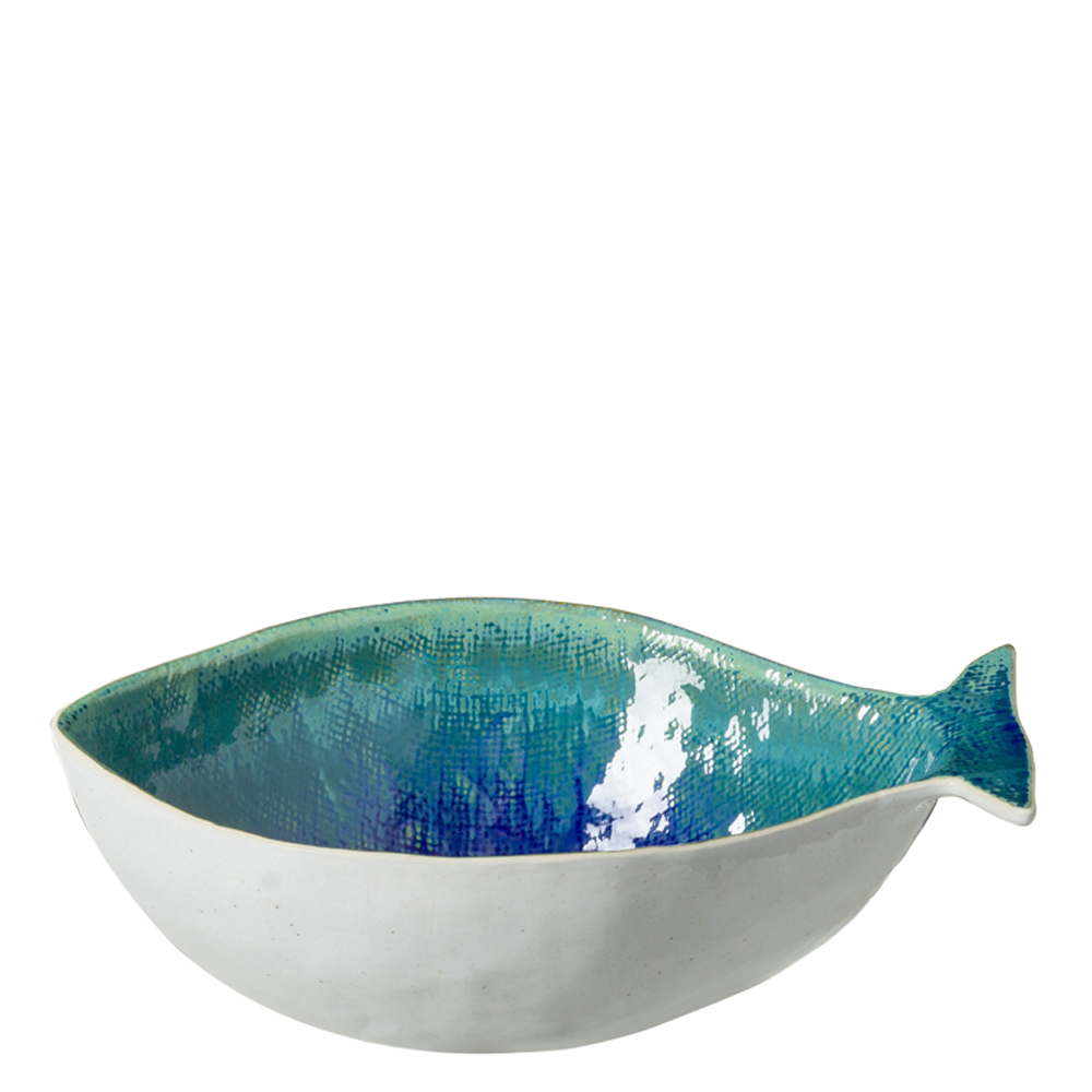 Casafina Dori Atlantic Blue Seabream Serving Bowl